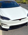 2021+ | Model S Front Lip Spoiler ABS Plastic (3 Pieces) - Variety*