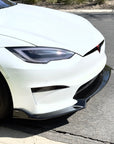 2021+ | Model S Front Lip Spoiler ABS Plastic (3 Pieces) - Variety*