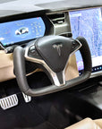 2012-2020 | Model S & X Yoke Steering Wheel - Real Molded Carbon Fiber