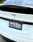 Model X Tailgate Applique & Front Inlay Cap - Hydro Carbon Fiber Coated