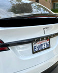Model X Tailgate Applique & Front Inlay Cap - Hydro Carbon Fiber Coated