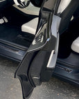 Model Y Door Sill Covers Front & Rear (1 Pair) - Flexible Urethane Carbon Fiber