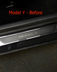 Model 3 & Y Clear Front Door Sill Covers (1 Pair) - 3M PPF Film