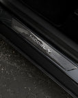 Model Y Door Sill Covers Front & Rear (1 Pair) - Flexible Urethane Carbon Fiber