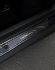Model Y Door Sill Covers Front & Rear (1 Pair) - Flexible Urethane Carbon Fiber