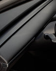 2021+ | Model 3 & Y Dashboard & Door Panel Replacement Kit (3 Pieces) - Real Molded Carbon Fiber