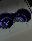 Model Y Dual Cupholder 7-Color LED Pad