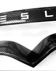 Model X Tailgate Applique & Front Inlay Cap - Hydro Carbon Fiber Coated