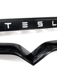 Model X Tailgate Applique & Front Inlay Cap - Hydro Carbon Fiber Coated