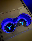 Model Y Dual Cupholder 7-Color LED Pad