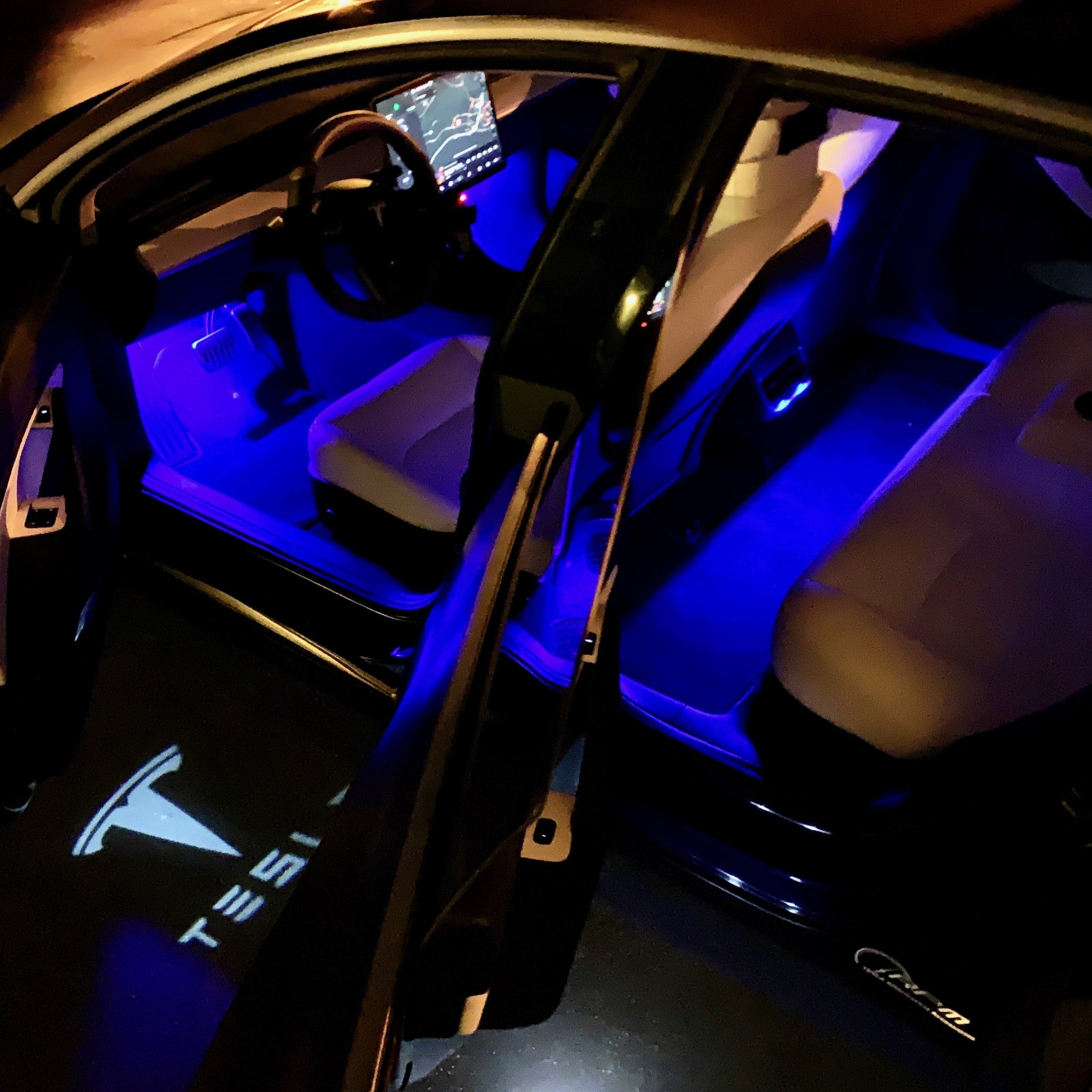 Tesla with hot sale led lights