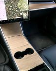 Model 3 & Y Center Console Overlays (Gen. 1) - Real Open-Pore Wood Veneers