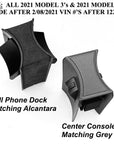 2021+ | Model 3 & Y Drink Stabilizer Cup Holder Divider (Gen. 2) - Grey, Black or Alcantara