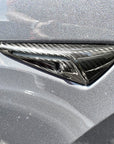 Model S3XY* Full Cover Style Turn Signal Overlays (1 Pair) - Fits Hardware 2.0 & 3.0 - Real Molded Carbon Fiber