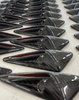 Model S3XY* Full Cover Style Turn Signal Overlays (1 Pair) - Fits Hardware 2.0 & 3.0 - Real Molded Carbon Fiber