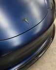 Model Y T Logo Overlay (4 Pieces) Front & Rear - Real Molded Carbon Fiber