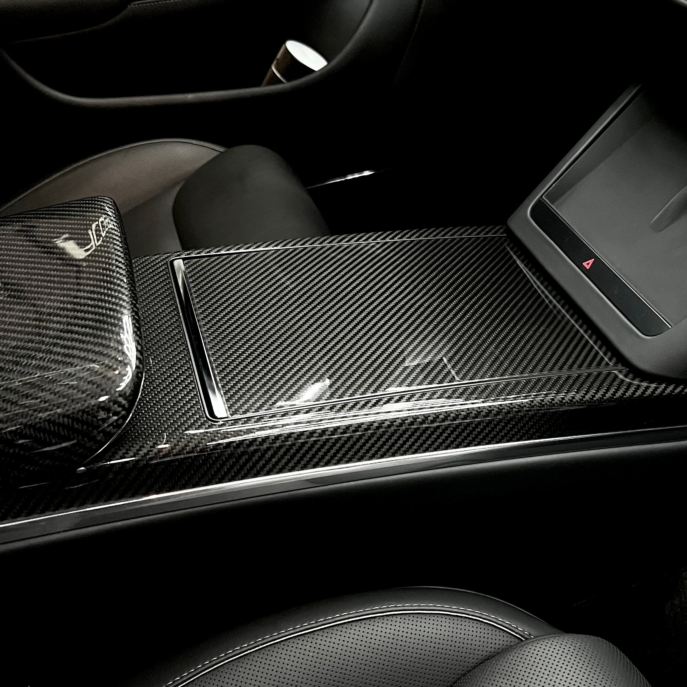 Tesla Model S Interior Carbon Fiber