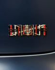 Tesla Plaid Spaceballs Tribute, Die-Cast Aluminum Badge Trunk Emblem - PLAID