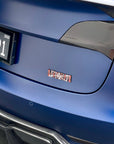 Tesla Plaid Spaceballs Tribute, Die-Cast Aluminum Badge Trunk Emblem - PLAID