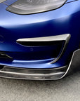 2017-2023 | Model 3 Viento Aero Front Lip - Real Molded Carbon Fiber