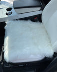 Faux Sheepskin Front Seat Covers - White (1 Pair)