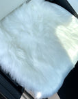 Faux Sheepskin Front Seat Covers - White (1 Pair)