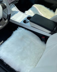 Faux Sheepskin Front Seat Covers - White (1 Pair)