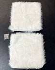 Faux Sheepskin Front Seat Covers - White (1 Pair)