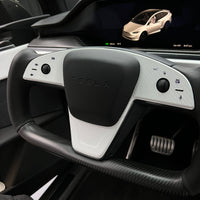 2021-2023 Model S & X Yoke Steering Wheel 3M Vinyl Accent Wraps