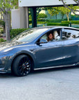 2020-2025 | Model Y Viento Aero Front Lip - Real Molded Carbon Fiber