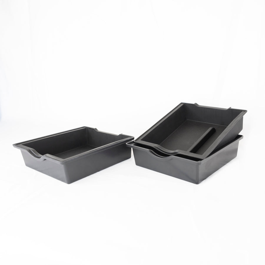Model 3 & Y Lined Center Console Sliding Tray with Access Hole (Gen. 2)