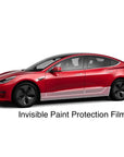 Model 3 Lower Door & Rocker Panel Paint Protection Kit - Clear Bra