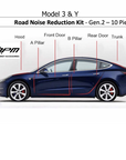 Model 3 & Y Road Noise Reduction Kit - Gen. 2 (10 Pieces)