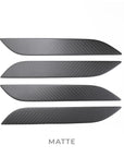 Model S Door Handle Overlay - (Set of 4) Real Dry Molded Carbon Fiber
