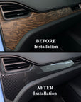 2012-2021 | Model S & X Dashboard & Center Console Upgrade Kit (7 Pieces) - Hydro Carbon Fiber Coated