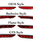 Model 3 Knight-Rider Rear Bumper Reflector LED Upgrade (1 pair) - 4 Styles