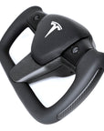 Model 3 & Y Steering Wheel Bezel Upgrade - Real Molded Carbon Fiber