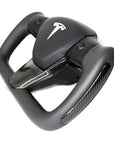 Model 3 & Y Steering Wheel Bezel Upgrade - Real Molded Carbon Fiber