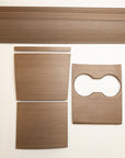 Model 3 & Y Center Console Overlays (Gen. 1) - Real Open-Pore Wood Veneers