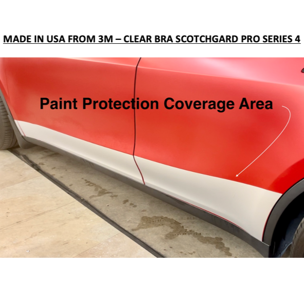 2020+ | Model Y Lower Door & Rocker Panel Paint Protection Kit - Clear Bra