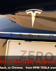 Model 3 Tailgate Applique' Vinyl Strip Accent