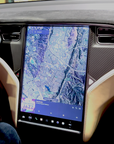 2012-2020 | Model S & X Display Screen Bezel Overlay - Real Molded Carbon Fiber