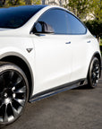 2020-2025 | Model Y Viento Aero Side Skirts (1 Pair) - Real Molded Carbon Fiber