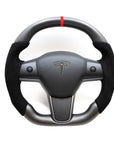 Model 3 & Y - Sport Grip Full Carbon Fiber Steering with Alcantara Handles