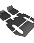 2022+ | Model X 6 Seater - 3D MAXpider KAGU Floor & Cargo Mats - Row 1, 2, & 3 and Trunk/Frunk