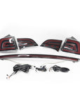 Model 3 & Y Knight-Rider Gen. 2 LED Tail Lights & Trunk Light Bar (5 Pieces)