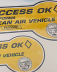Calif. HOV Under Stickers Protection Film (Gen. 2)