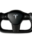 Model 3 & Y Yoke Style Steering Wheel - Full Carbon Fiber - Non Heated Only