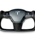 Model 3 & Y Yoke Style Steering Wheel - Full Carbon Fiber - Non Heated Only