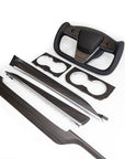 2021-2023 Model S & X Yoke Steering Wheel Ebony Wood Accent Overlays